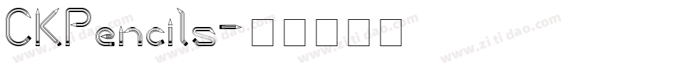 CK Pencils字体转换